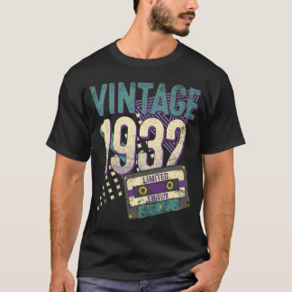 91 Jaar Oud  Vintage 1932  91ste Verjaardag T-shirt