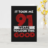 91 jaar oude dag maakte me er goed uit op 91 septe kaart (Gele Bloem)