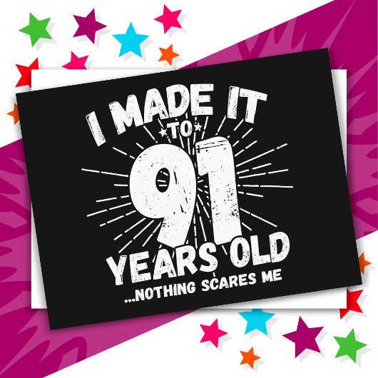 91 Jaar Oude Sarcastische Meme Leuk 91ste Verjaard Briefkaart