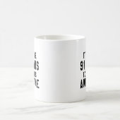 91-jarige design koffiemok (Center)