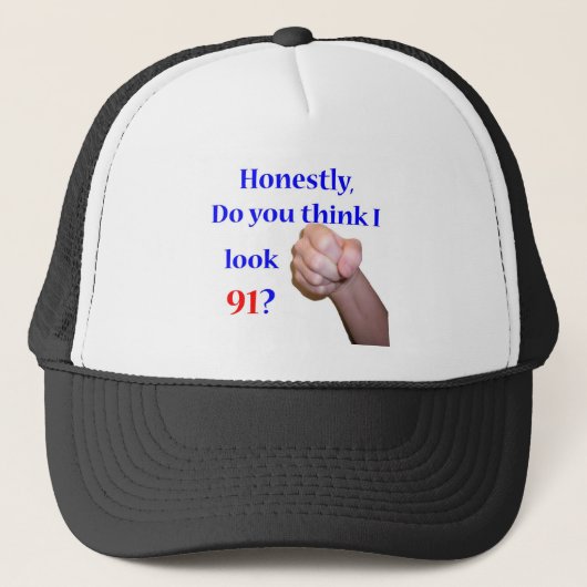 91 Kijk ik 91? Trucker Pet (Voorkant)