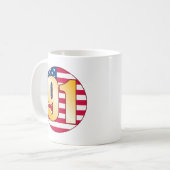 91 USA Gold Koffiemok (Voorkant links)