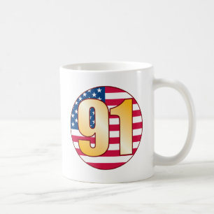 91 USA Gold Koffiemok