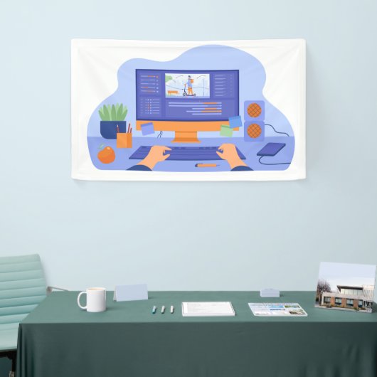 91 x 152 cm spandoek (Beurs)