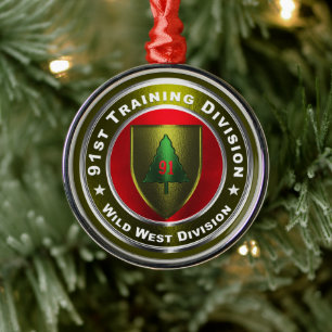 91e divisie Kerstmis Metalen Ornament