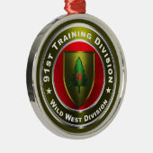 91e divisie Kerstmis Metalen Ornament (Rechts)