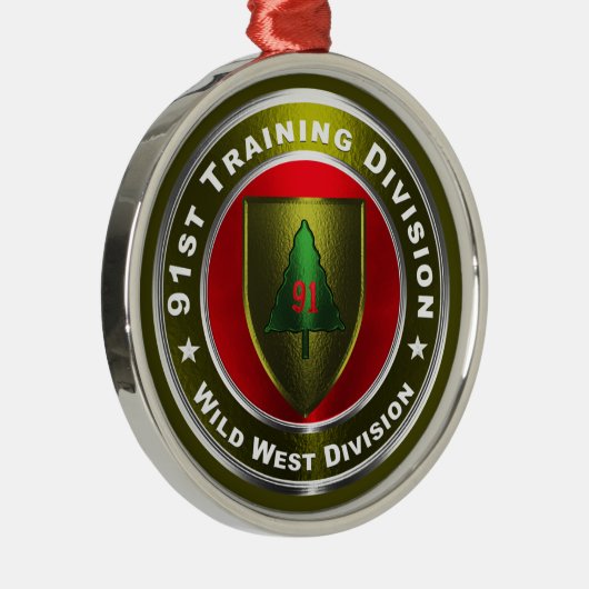 91e divisie Kerstmis Metalen Ornament (Rechts)
