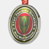 91e divisie Kerstmis Metalen Ornament (Links)
