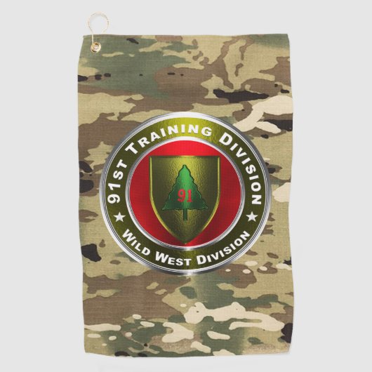 91e infanteriedivisie golfhanddoek (Voorkant)