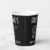 91e verjaardag: Art Deco Style + aangepaste naam Papieren Bekers (Rechts)