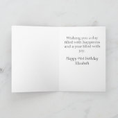91e verjaardag Golden Glitter Kaart (Binnen)