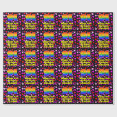 91e verjaardag: Het liefhebbende Kunstpatroon, Reg Cadeaupapier (Vlak)