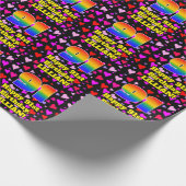 91e verjaardag: Het liefhebbende Kunstpatroon, Reg Cadeaupapier (Hoek)