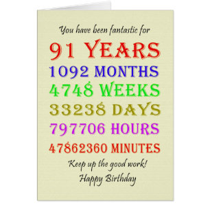 91e verjaardag van de mijlpalen