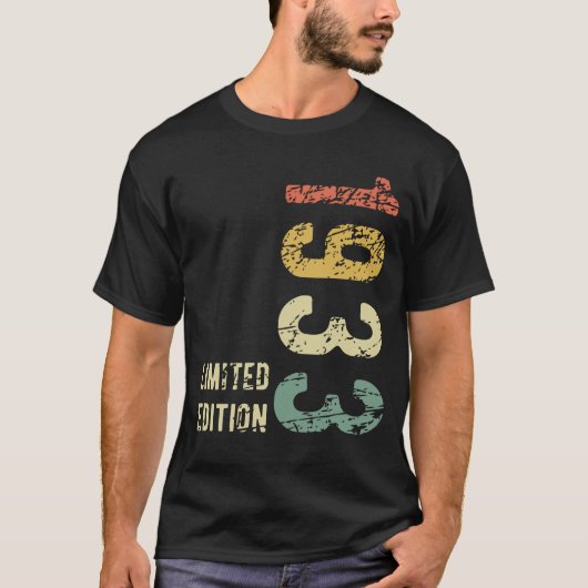 91e verjaardagscadeau 1933 Limited Edition 91 jaar T-shirt (Voorkant)