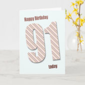 91e verjaardagskaart kaart (Gele Bloem)