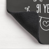 91ste Jubileum Gift Chalk Hearts Muismat (Hoek)