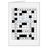 91ste verjaardag, Crossword Puzzle (Voorkant)