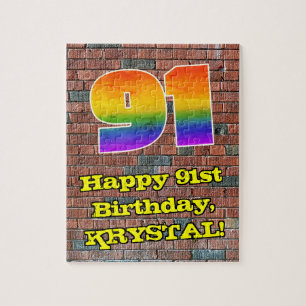 91ste verjaardag: Fun Graffiti-geïnspireerde regen Legpuzzel
