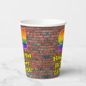 91ste verjaardag: Fun Graffiti-geïnspireerde regen Papieren Bekers (Links)