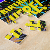 91ste verjaardag: Fun, kleurrijk gevuurwerk Legpuzzel (Zijkant)