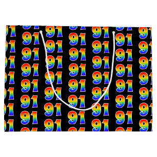 91ste verjaardag: Fun Rainbow Event Number 91 Patt Groot Cadeauzakje