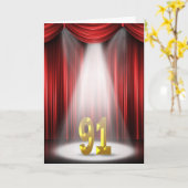 91ste verjaardag in de kijker kaart (Gele Bloem)