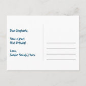 91ste verjaardag - Leuk vuurwerkpatroon + Regenboo Briefkaart (Achterkant)