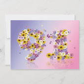 91ste verjaardag, met bloembollen kaart (Voorkant)