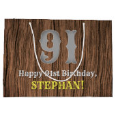 91ste verjaardag: Western geïnspireerde kijk in he Groot Cadeauzakje (Achterkant)