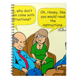 923 instructies lezen koppels cartoon notitieboek