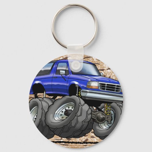 92-96 Blauwe Bronco Sleutelhanger (Voorkant)