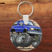 92-96 Blauwe Bronco Sleutelhanger (Voorkant)