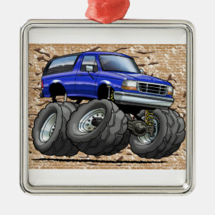 92-96 Blue Bronco Metalen Ornament