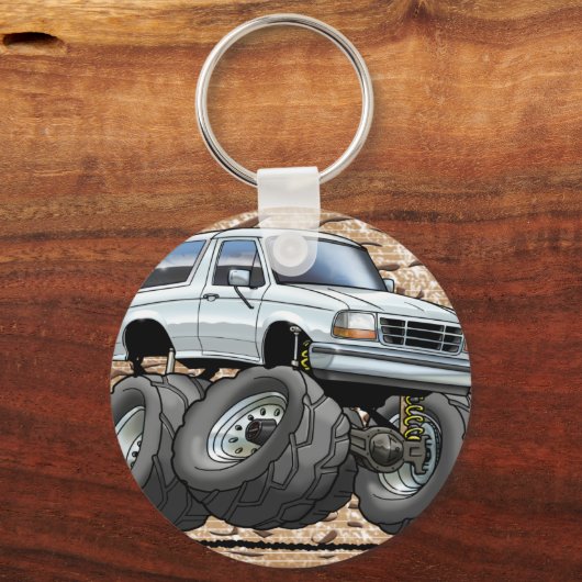 92-96 White Bronco Sleutelhanger (Voorkant)