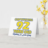 92 DESIGN VAN DE VERJAARDAG VAN DE JAAR HET OUDE KAART (Gele Bloem)