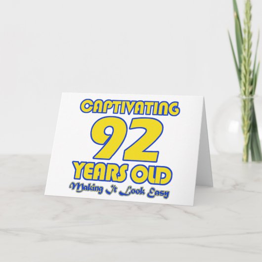 92 DESIGN VAN DE VERJAARDAG VAN DE JAAR HET OUDE KAART (Voorkant)