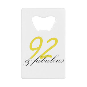 92 & Fabulous Creditkaart Flessenopener