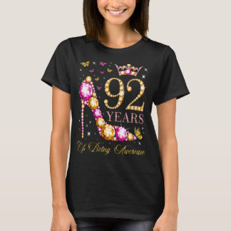 92 jaar Geweldige 92 jaar oud 92 jaar oud 92 jaar  T-shirt