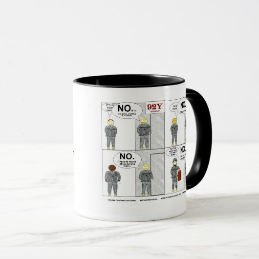 92 jaar levering, mok (Voorkant rechts)