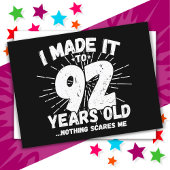 92 Jaar Oud Sarcastisch Meme Grappig 92e Verjaarda Briefkaart