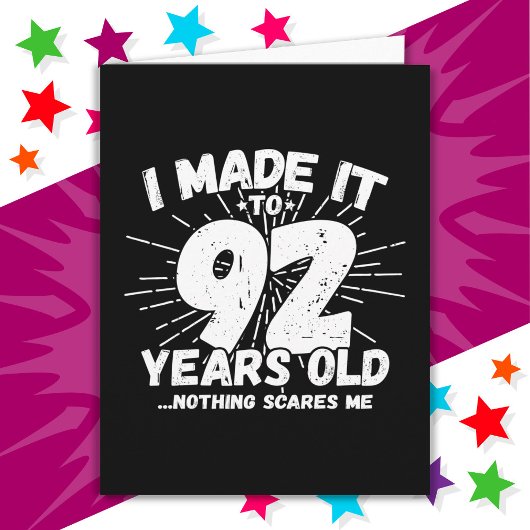 92 Jaar Oud Sarcastisch Meme Grappig 92e Verjaarda Kaart