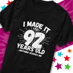 92 Jaar Oud Sarcastisch Meme Grappig 92e Verjaarda T-shirt