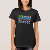 92 jaar oude mannen Geweldige sinds 1930 T-shirt (Voorkant)