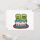 92 jaar oude vogelbeker kaart (Voorkant / Achterkant in situ)