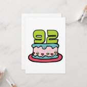 92 jaar oude vogelbeker kaart (Voorkant / Achterkant in situ)