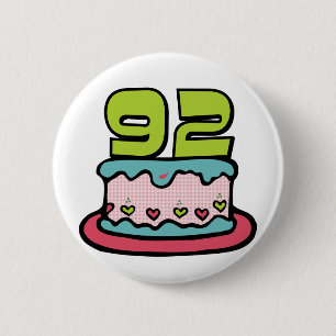92 jaar oude vogelbeker ronde button 5,7 cm