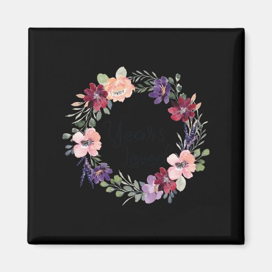 92 Years Loved Floral 92th Birthday Women 92 Years Magneet (Voorkant)