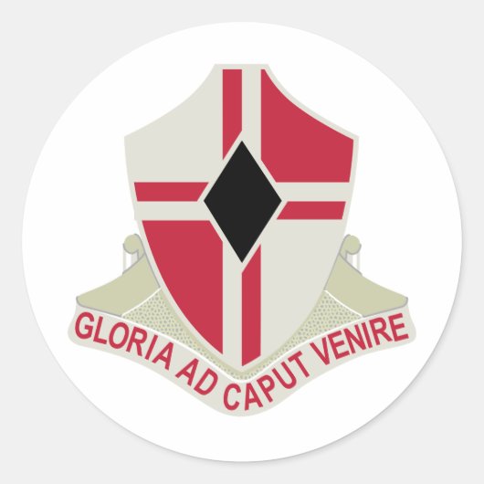 92e Legeringenieur Bataljon Militaire Patch Ronde Sticker (Voorkant)