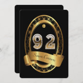 92e, man verjaardagsfeestvrouw, elegante kleur kaart (Voorkant / Achterkant)